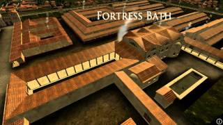 Animation of ancient Roman Fort in Caerleon Wales [upl. by Irrehs10]