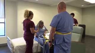 Physical Therapy Transfer Training  How To Transfer From Wheelchair To Bed [upl. by Lindsey]