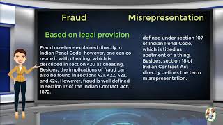 What is Difference Between Fraud amp Misrepresentation [upl. by Eileen]