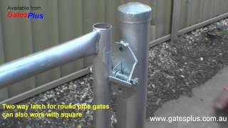 Gate Latch 2 way for round pipe and square [upl. by Aleksandr494]