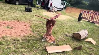 A fabulous range of wooden sculpture at Caerleon festival 2024 [upl. by Hemetaf636]