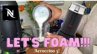 How To Foam Milk With Aeroccino 3 Make Coffee With Foam Tips amp Tricks  Easy Foamed Latte Recipe [upl. by Tj]