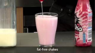 How to make a fat free milkshake using an aerolatte milk frother [upl. by Asha45]